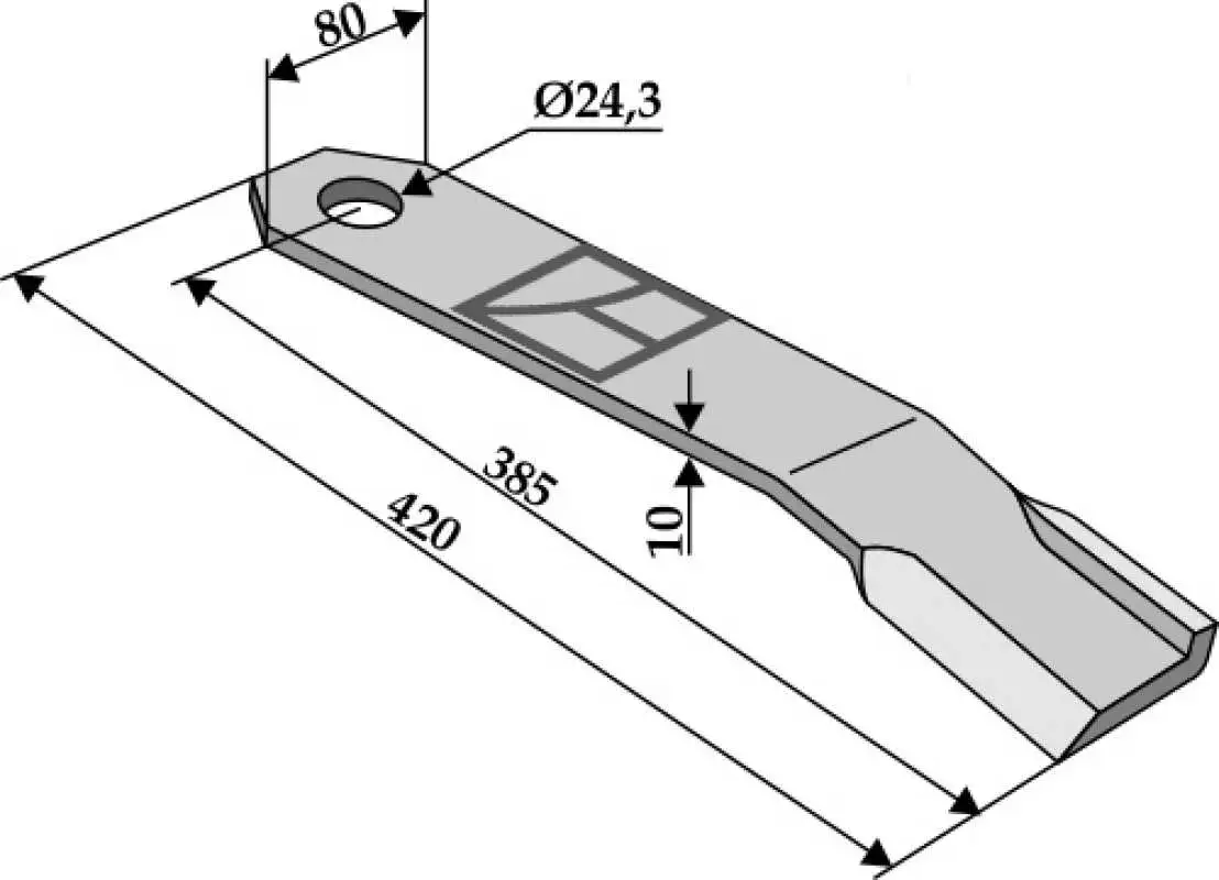 Schlegel 420x80mm - rechts
